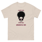 Messy bun grandma graphic shirt for coffee lovers