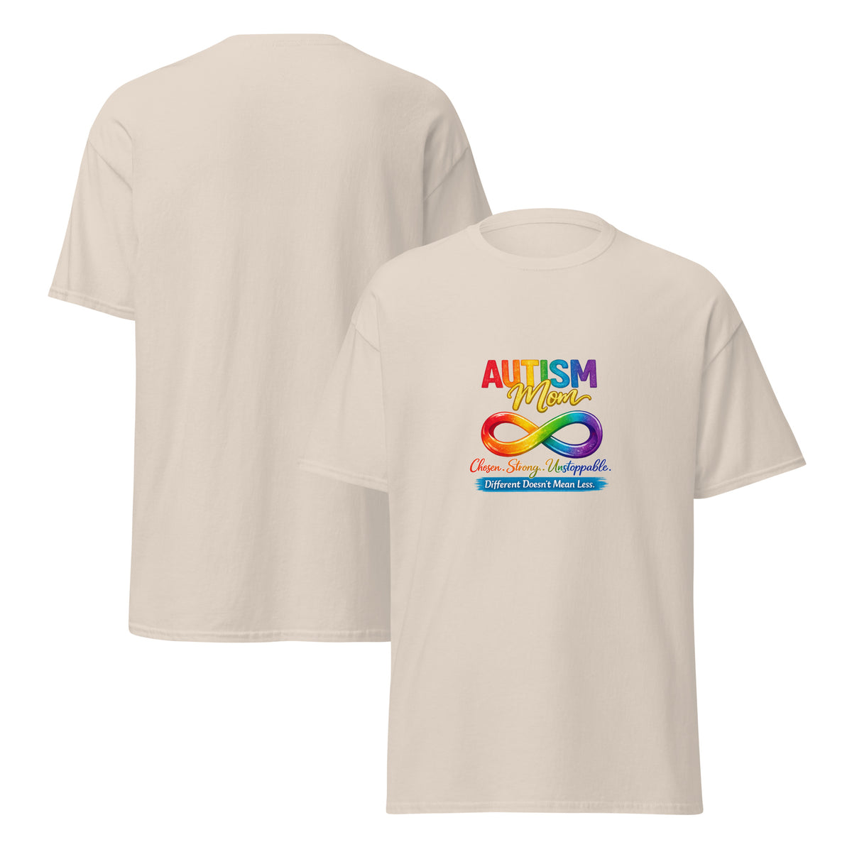 Women's Autism Mom acceptance shirt with inspirational message