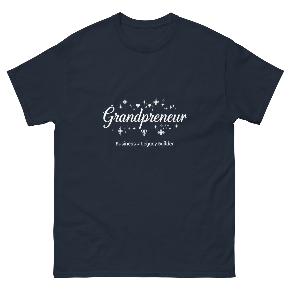Grandpreneur white graphic tee for ambitious grandmothers