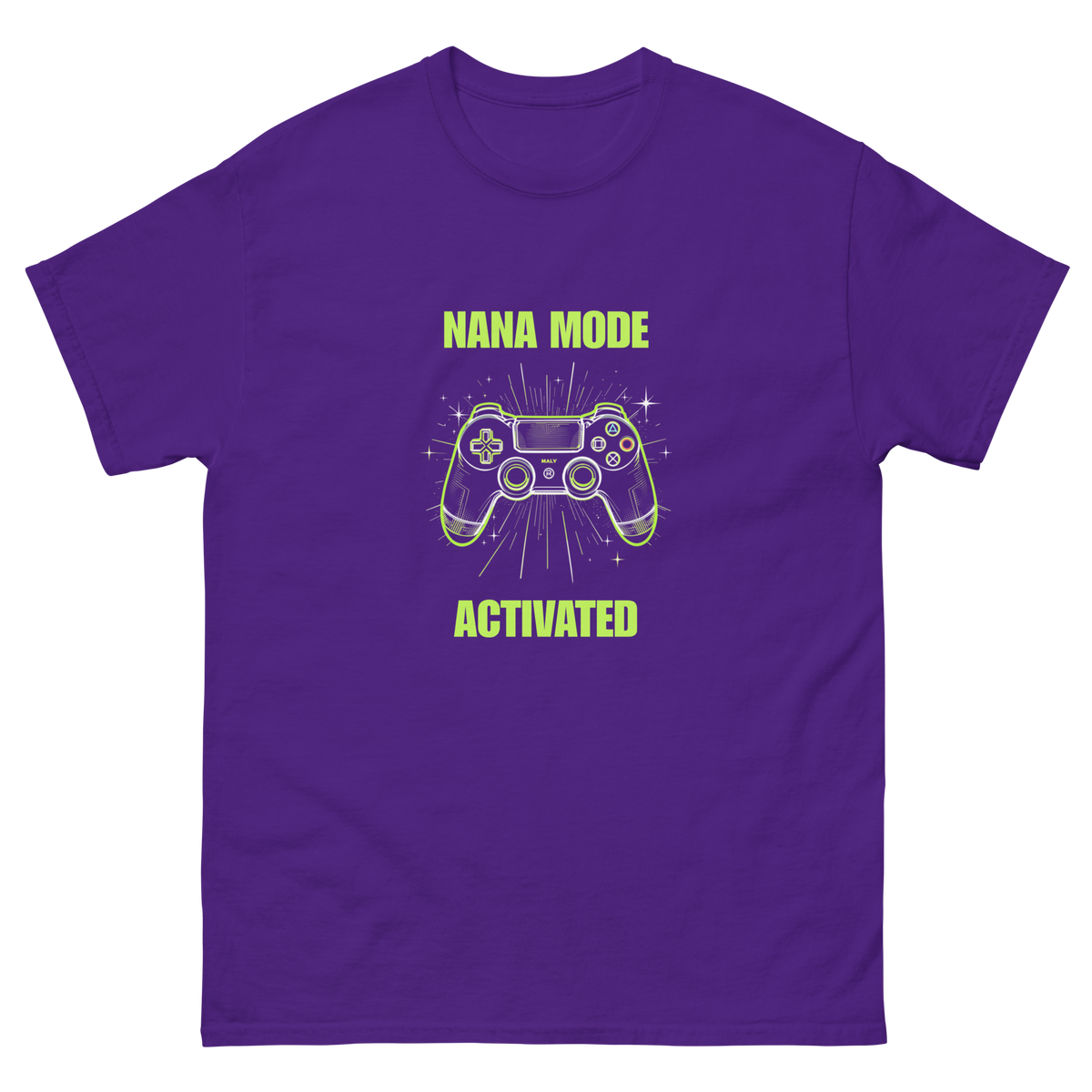 Nana Mode Activated green tee for fun and stylish grandmas