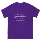 White Grandpreneur design tee for confident business-minded grandmas