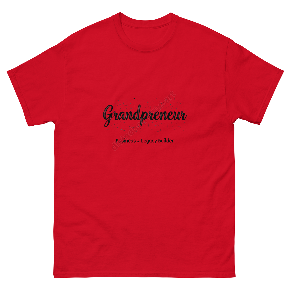 Red-Entrepreneur grandmother graphic shirt with black lettering
