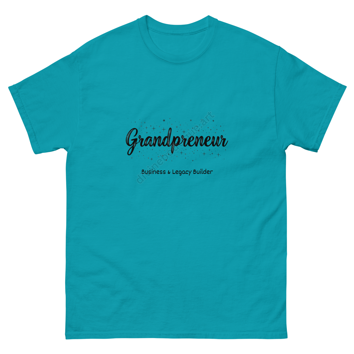 tropical blue - Grandpreneur shirt for grandmothers building businesses and legacies