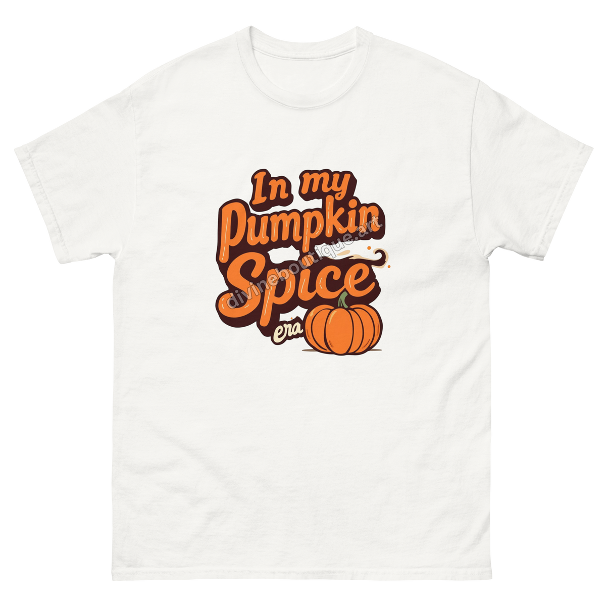 Women's pumpkin spice graphic shirt for fall