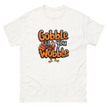 white - Women's Gobble Til You Wobble Thanksgiving shirt-Product mockup