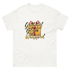 Women's Grateful Glam and Gift Wrapped holiday shirt-Product mockup