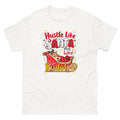 Mompreneur Christmas shirt with Hustle Like Santa Rest Like Rudolph design-Product mockup