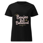 Boujee But Balanced graphic tee for confident women-Product mockup