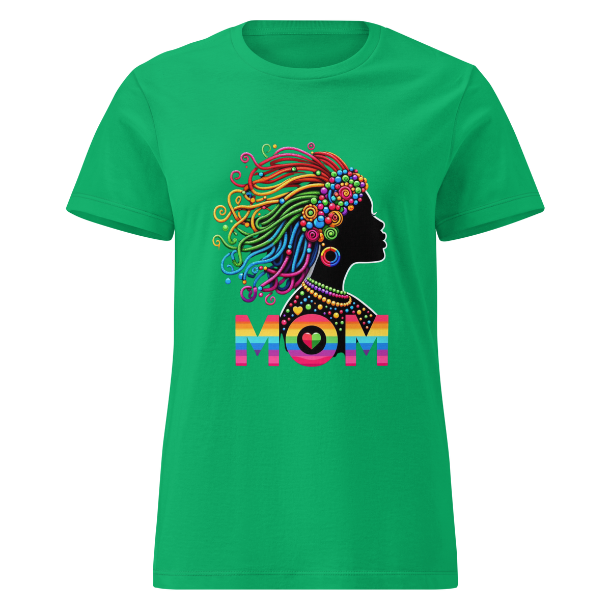 Rainbow Goddess Mom shirt representing healing hope and empowered motherhood-irish-green-product-mockup