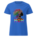 Women's Rainbow Goddess Mom tee styled for everyday wear-Product mockup
